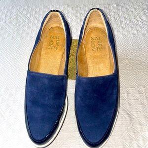 Naturalized Classy Sport Leather Slip Ons in Blue